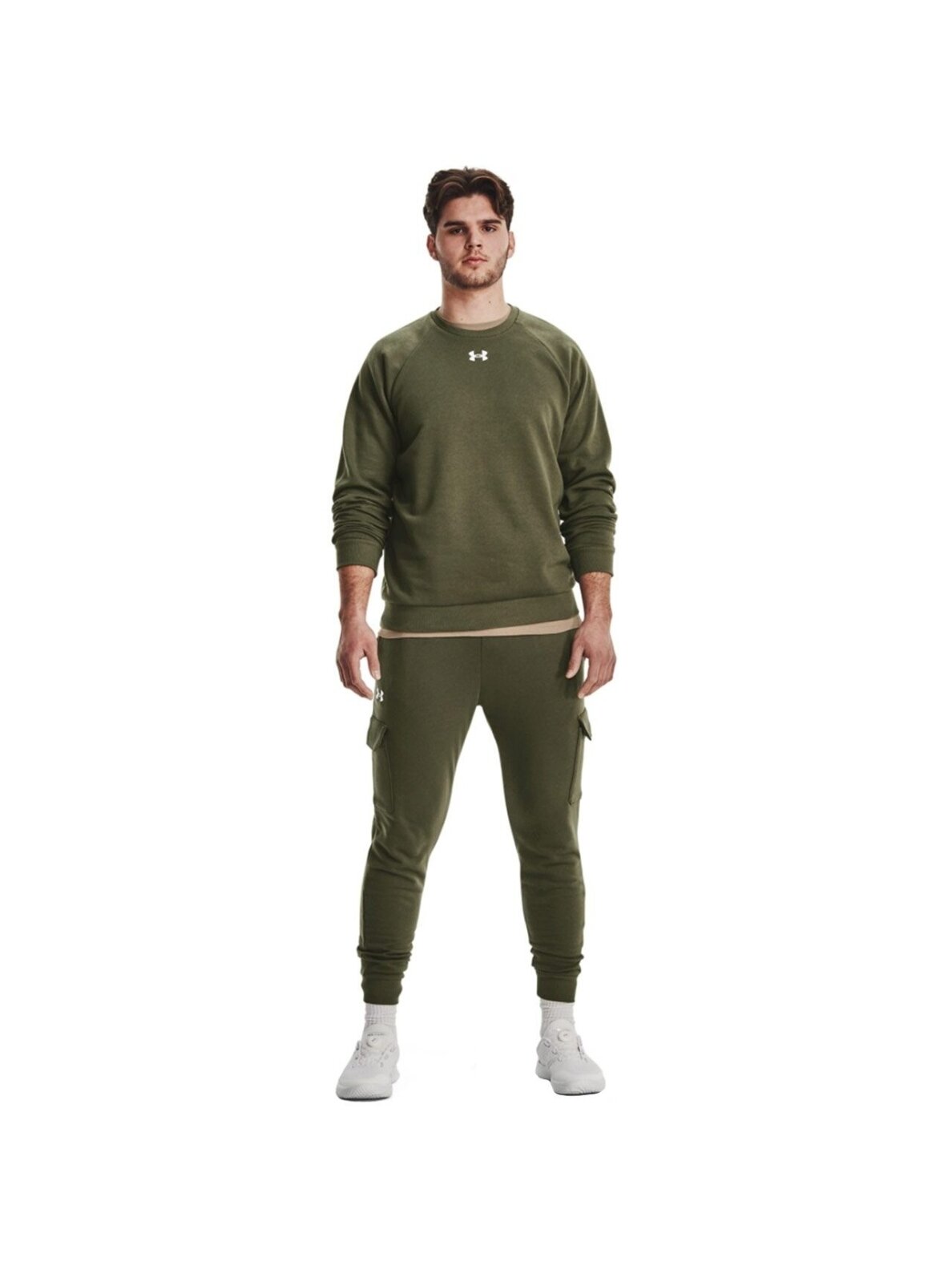 Vyriški „Under Armour“ „Rival Fleece Crew“ džemperis chaki spalvos 1379755 390 5 Vyriški „Under Armour“ „Rival Fleece Crew“ džemperis chaki spalvos 1379755 390 5