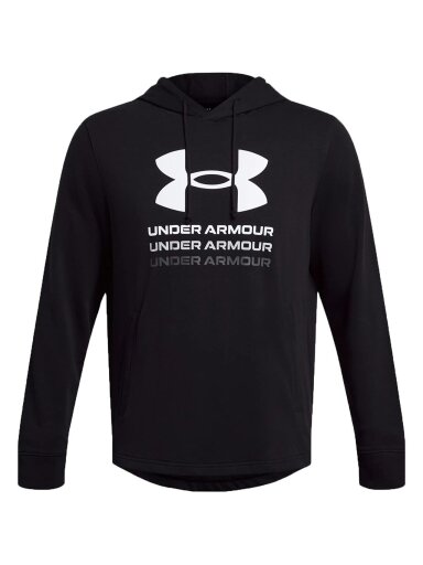 Vyriški apatiniai šarvuočiai UA konkurento Terry Graphic Hoodie juodas 1386047 001