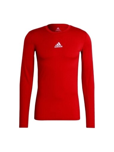 Vyriški marškinėliai Adidas Compression Long Sleeve Tee raudona GU7336