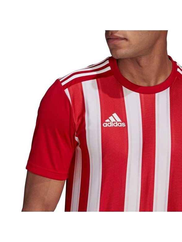 Vyriškas adidas Striped 21 Jersey raudonos ir baltos spalvos GN7624 6