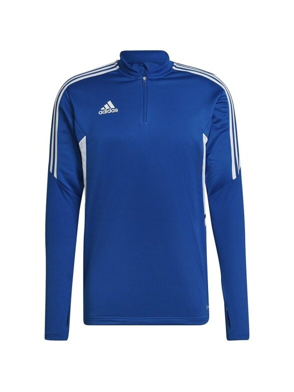 Vyriški Adidas Condivo 22 Training 1/2 džemperiai su užtrauktuku mėlynos ir baltos spalvos HA6271 2 Vyriški Adidas Condivo 22 Training 1/2 džemperiai su užtrauktuku mėlynos ir baltos spalvos HA6271 2