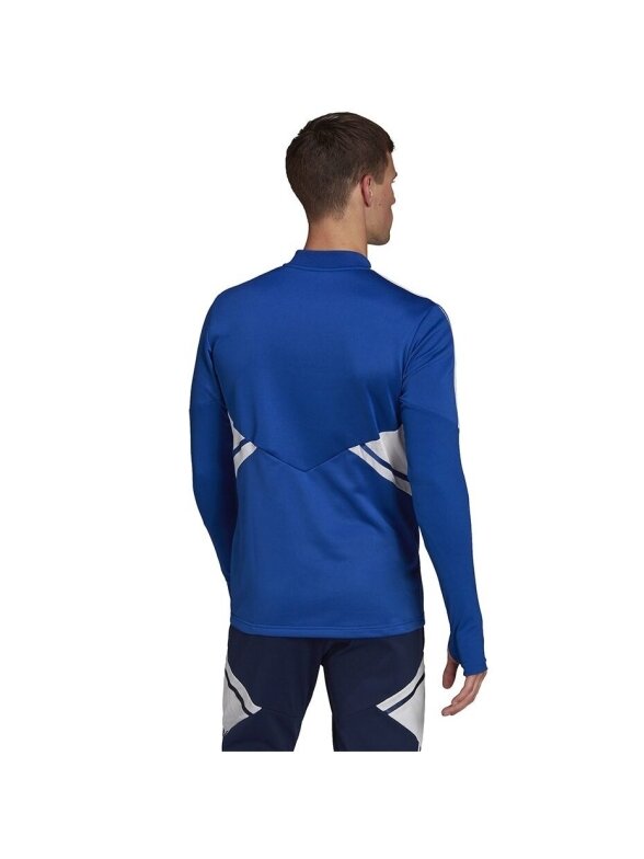 Vyriški Adidas Condivo 22 Training 1/2 džemperiai su užtrauktuku mėlynos ir baltos spalvos HA6271 3