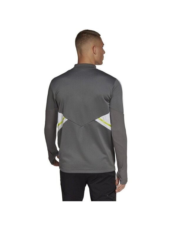 Vyriški Adidas Condivo 22 Training 1/2 džemperiai su užtrauktuku pilkos ir baltos spalvos HD2312 4