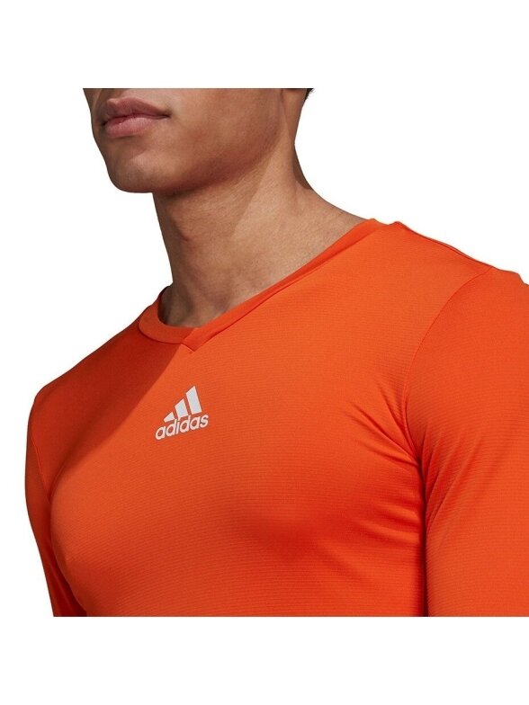 Vyriški adidas Team Base Tee oranžiniai GN7508 4