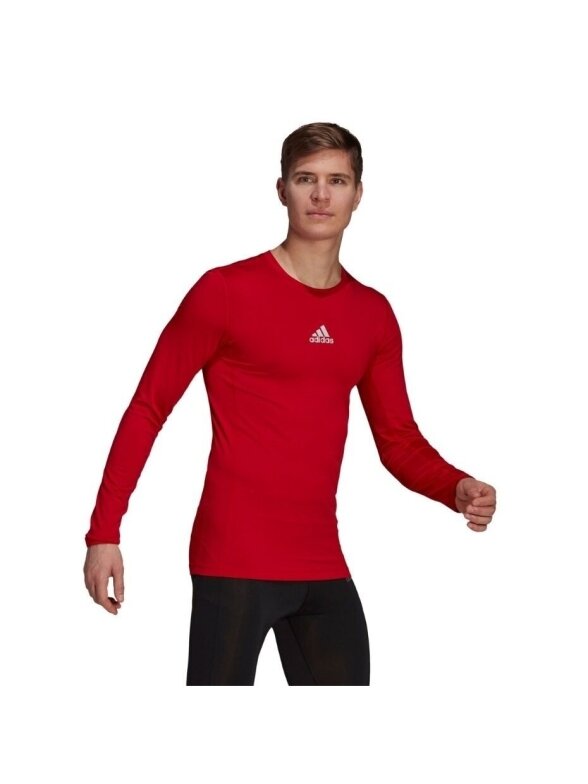 Vyriški marškinėliai Adidas Compression Long Sleeve Tee raudona GU7336 2