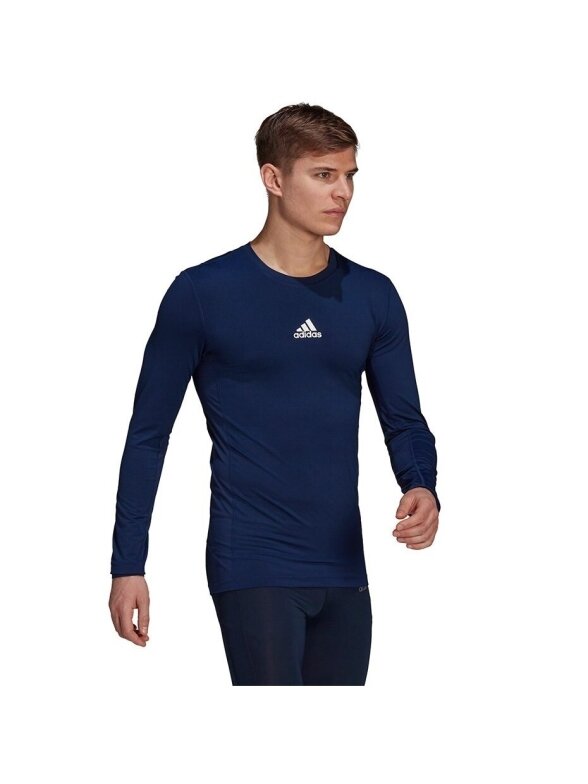 Vyriški marškinėliai Adidas Compression marškinėliai ilgomis rankovėmis, tamsiai mėlyna GU7338 4