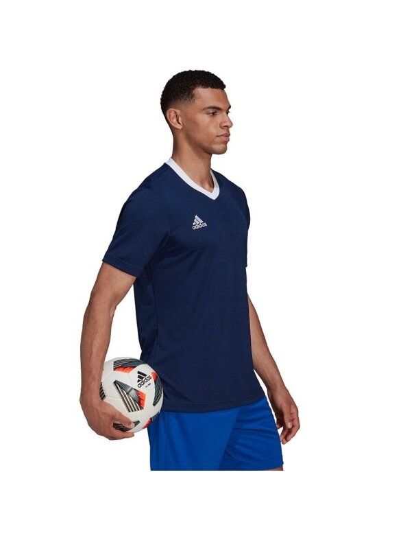 Vyriški marškinėliai Adidas Entrada 22 Jersey, tamsiai mėlyna HE1575 1 Vyriški marškinėliai Adidas Entrada 22 Jersey, tamsiai mėlyna HE1575 1