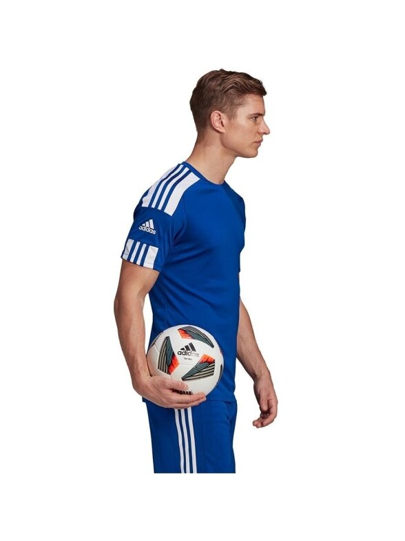 Vyriški marškinėliai Adidas Squadra 21 Jersey trumpomis rankovėmis mėlyni GK9154 2 Vyriški marškinėliai Adidas Squadra 21 Jersey trumpomis rankovėmis mėlyni GK9154 2