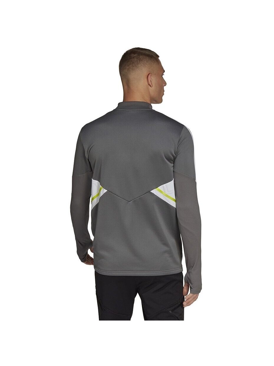 Vyriški Adidas Condivo 22 Training 1/2 džemperiai su užtrauktuku pilkos ir baltos spalvos HD2312 4