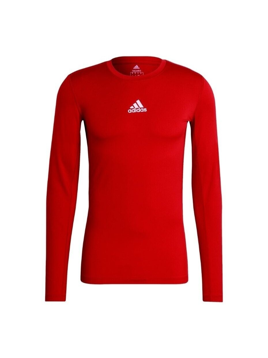 Vyriški marškinėliai Adidas Compression Long Sleeve Tee raudona GU7336 Vyriški marškinėliai Adidas Compression Long Sleeve Tee raudona GU7336