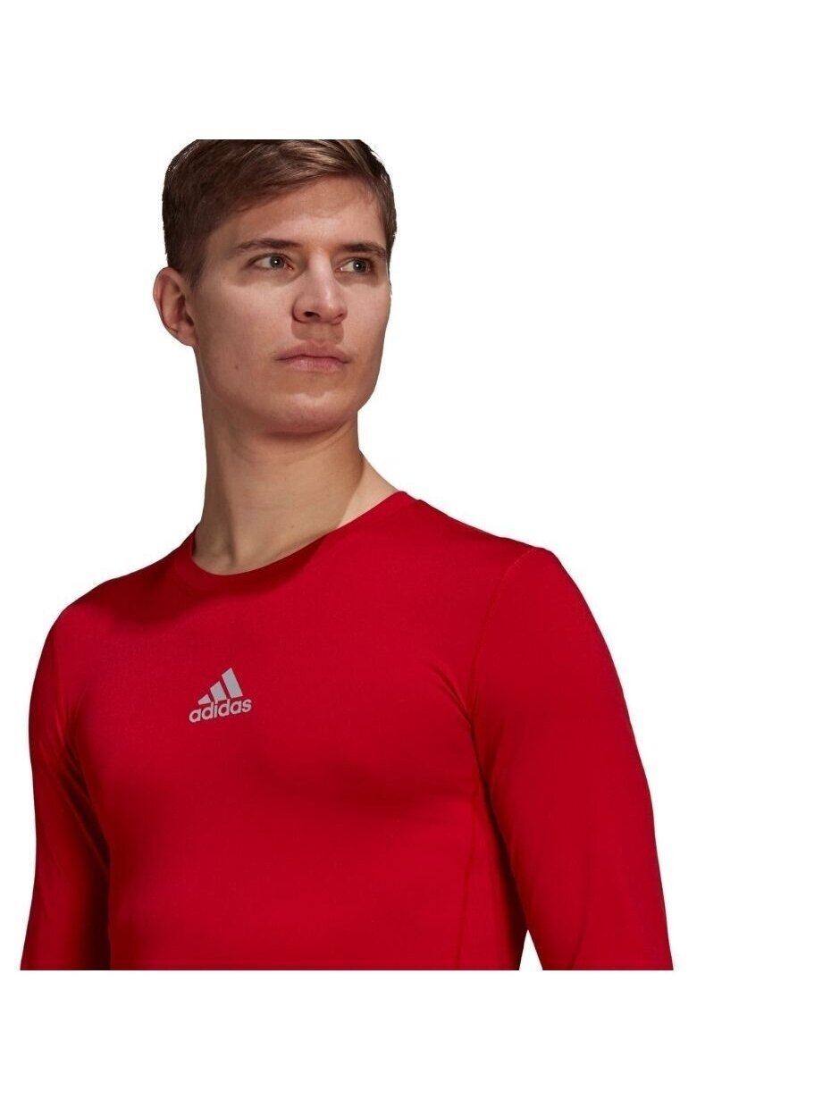 Vyriški marškinėliai Adidas Compression Long Sleeve Tee raudona GU7336 4 Vyriški marškinėliai Adidas Compression Long Sleeve Tee raudona GU7336 4