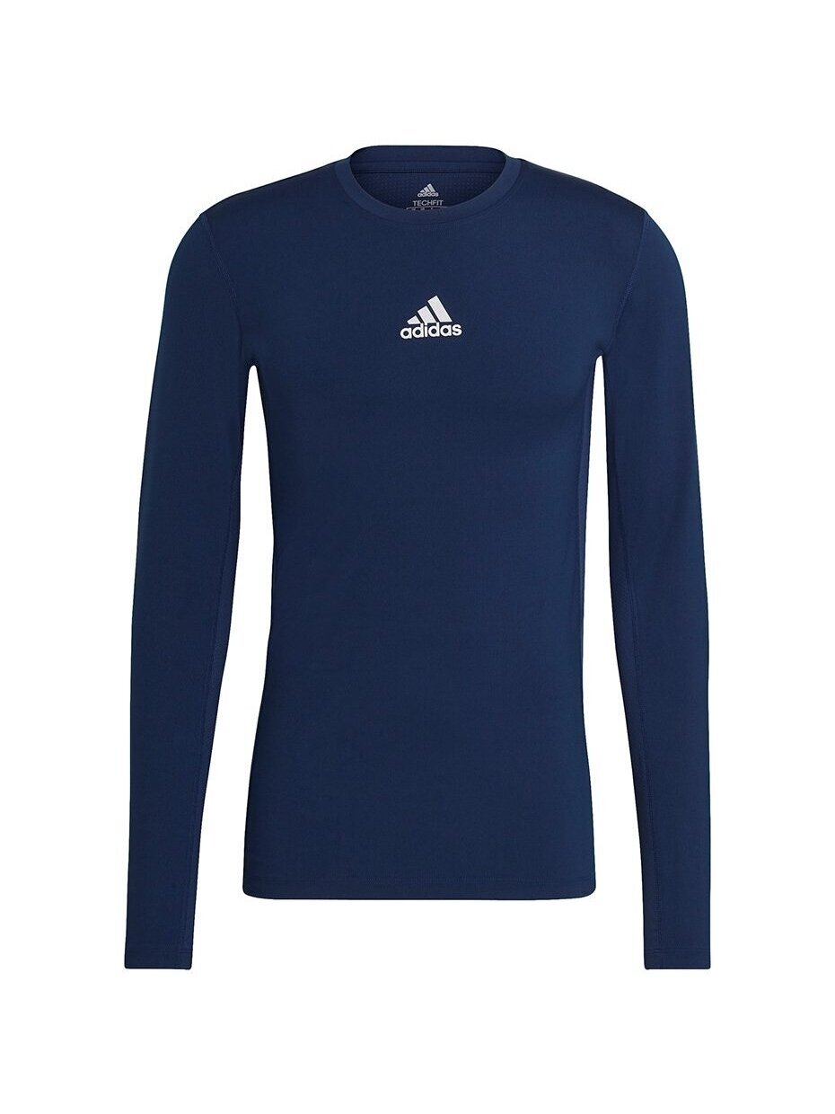 Vyriški marškinėliai Adidas Compression marškinėliai ilgomis rankovėmis, tamsiai mėlyna GU7338 2 Vyriški marškinėliai Adidas Compression marškinėliai ilgomis rankovėmis, tamsiai mėlyna GU7338 2