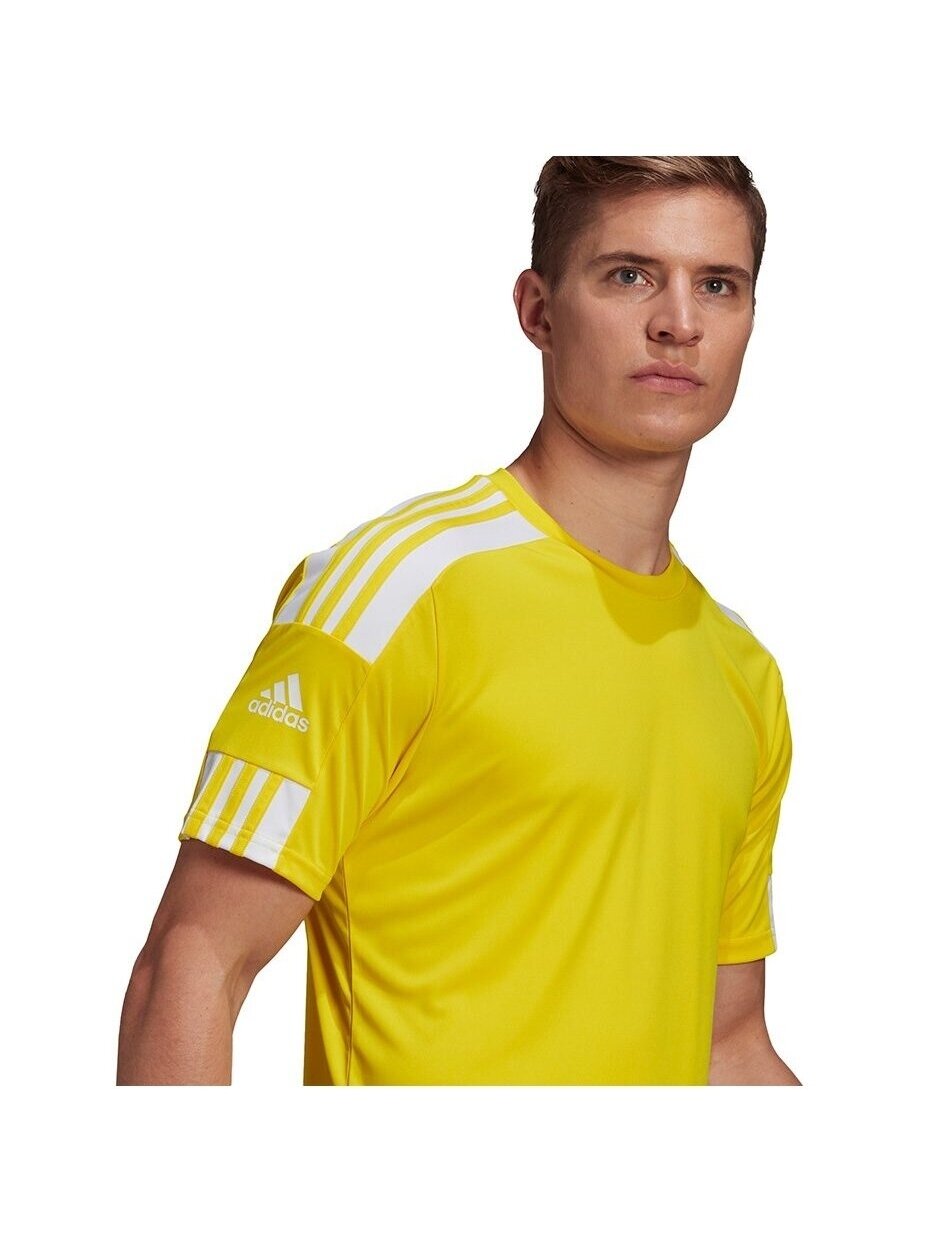 Vyriški marškinėliai Adidas Squadra 21 Jersey trumpomis rankovėmis geltoni GN5728 6 Vyriški marškinėliai Adidas Squadra 21 Jersey trumpomis rankovėmis geltoni GN5728 6