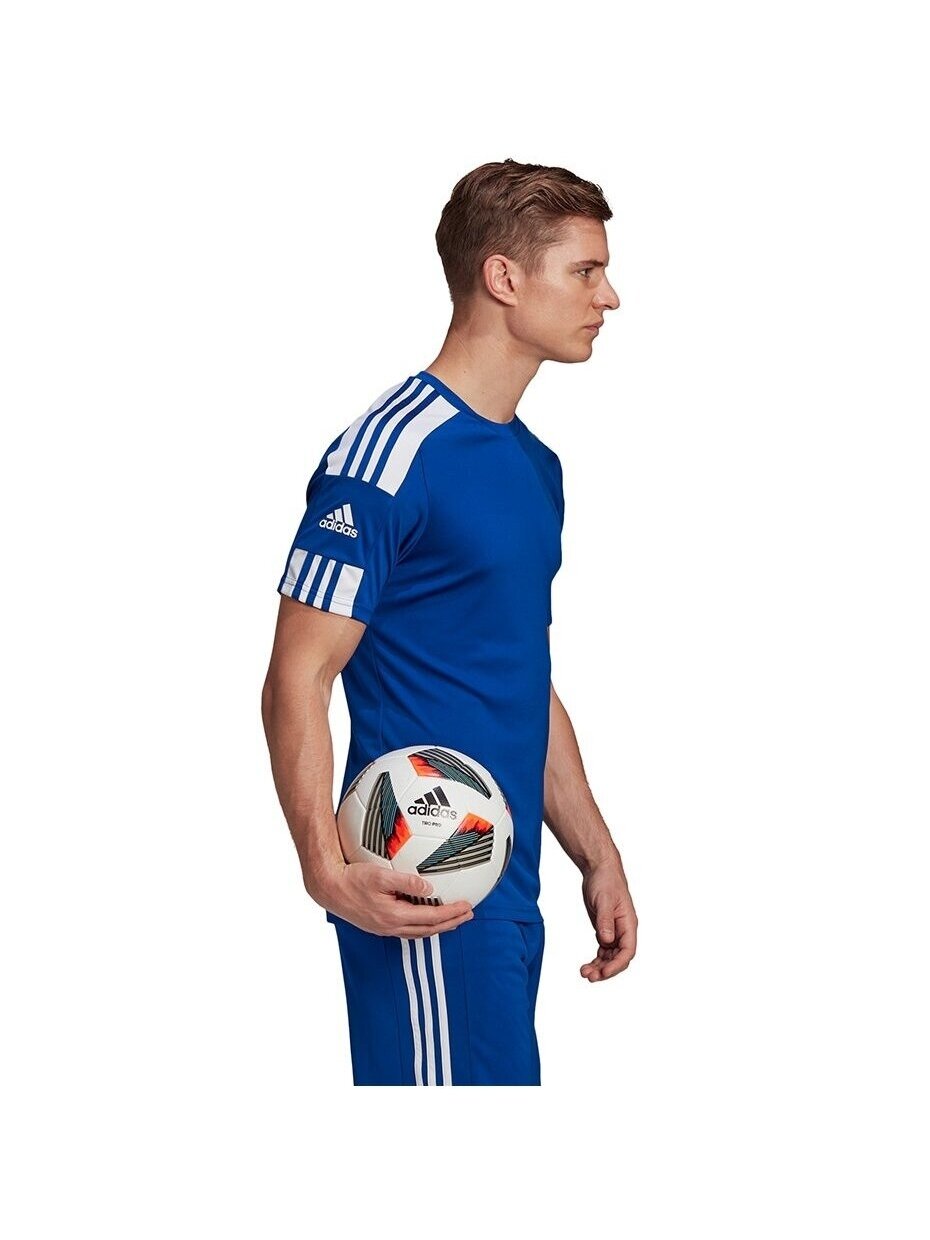 Vyriški marškinėliai Adidas Squadra 21 Jersey trumpomis rankovėmis mėlyni GK9154 2 Vyriški marškinėliai Adidas Squadra 21 Jersey trumpomis rankovėmis mėlyni GK9154 2