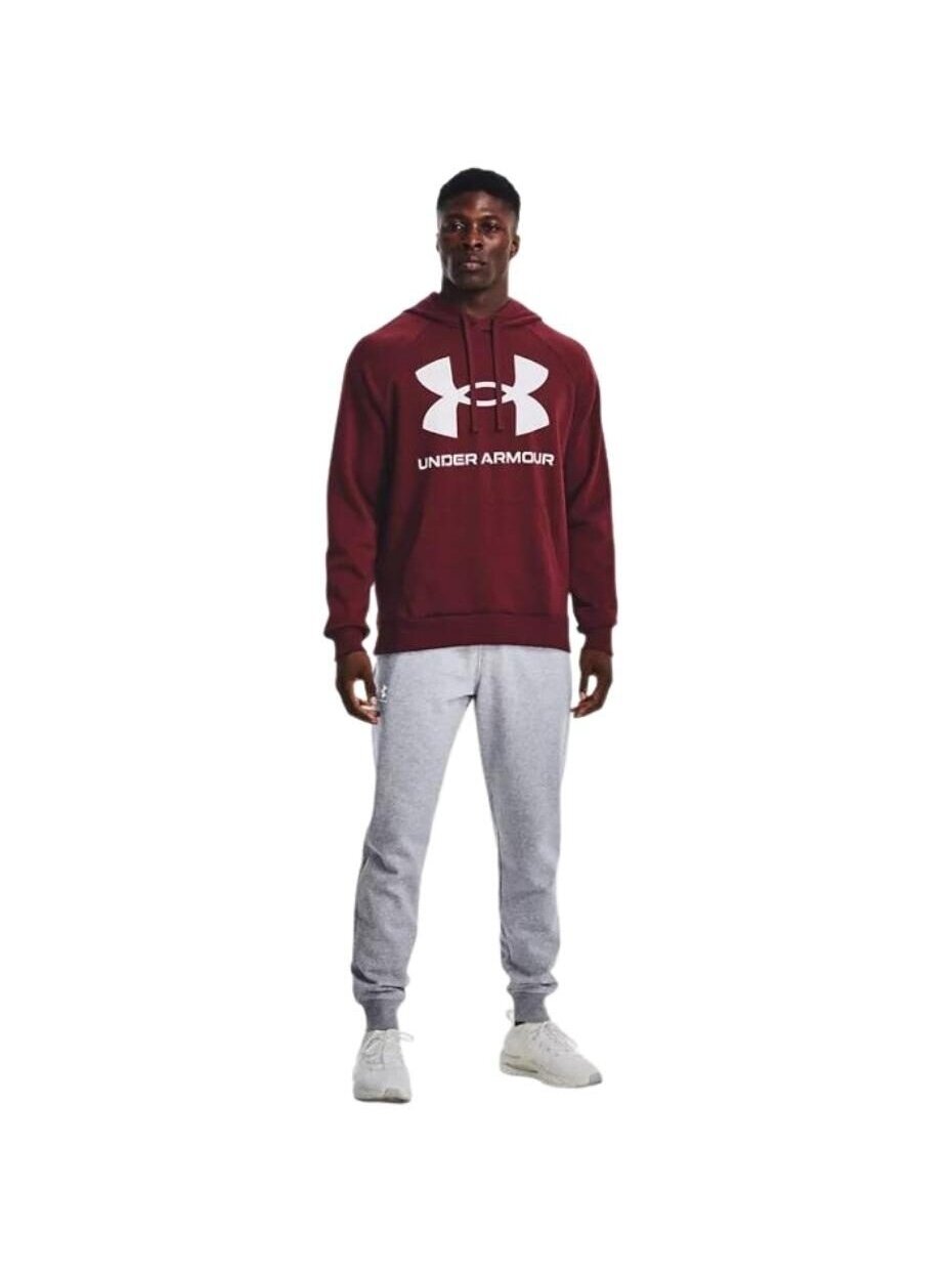 Vyriški „Under Armour Rival Fleece Big Logo HD“ džemperiai, bordo 1357093 690 5