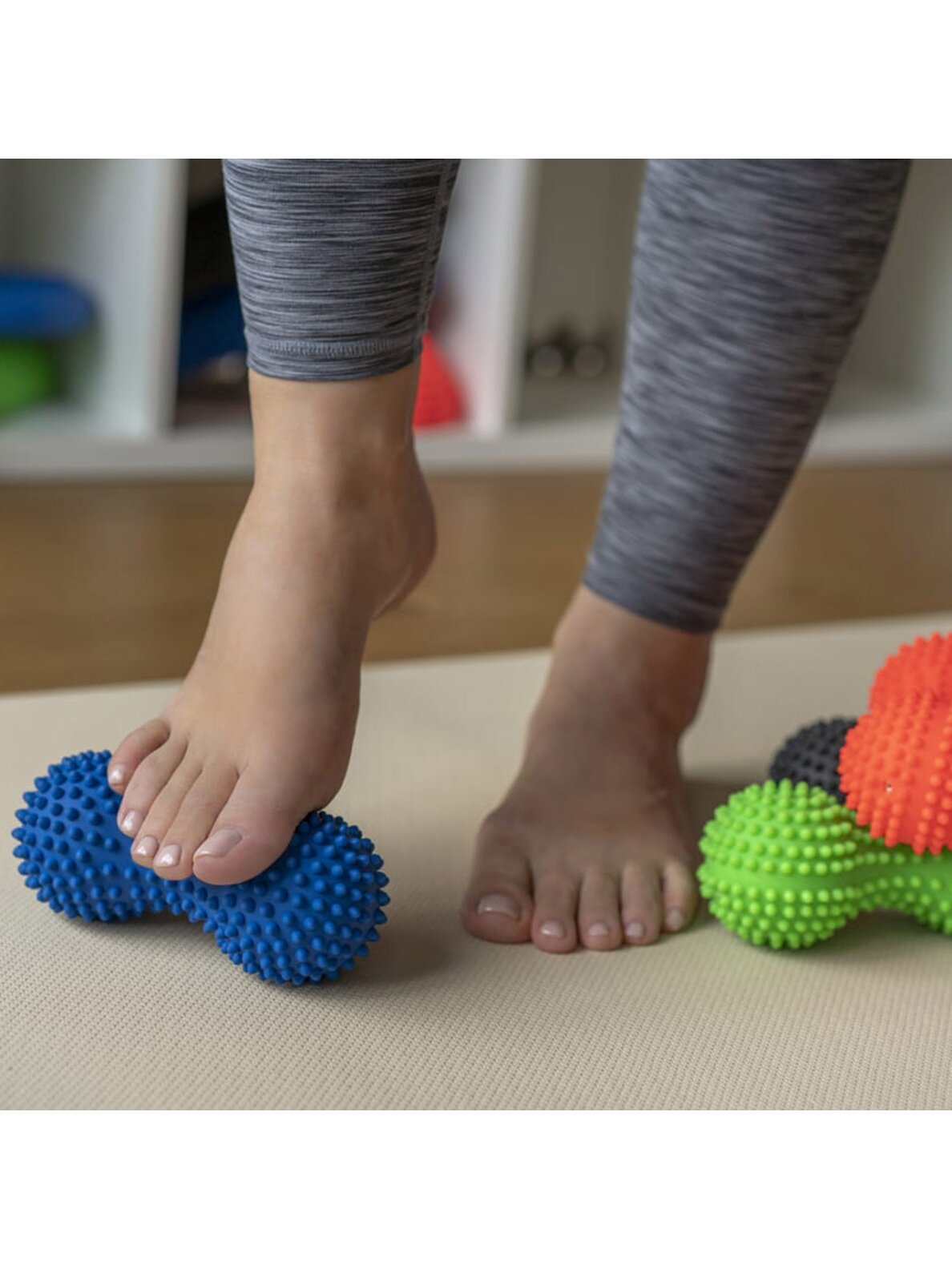 Tullo duoball masažo ir reabilitacijos volelis 15,5 cm mėlynas 447 2