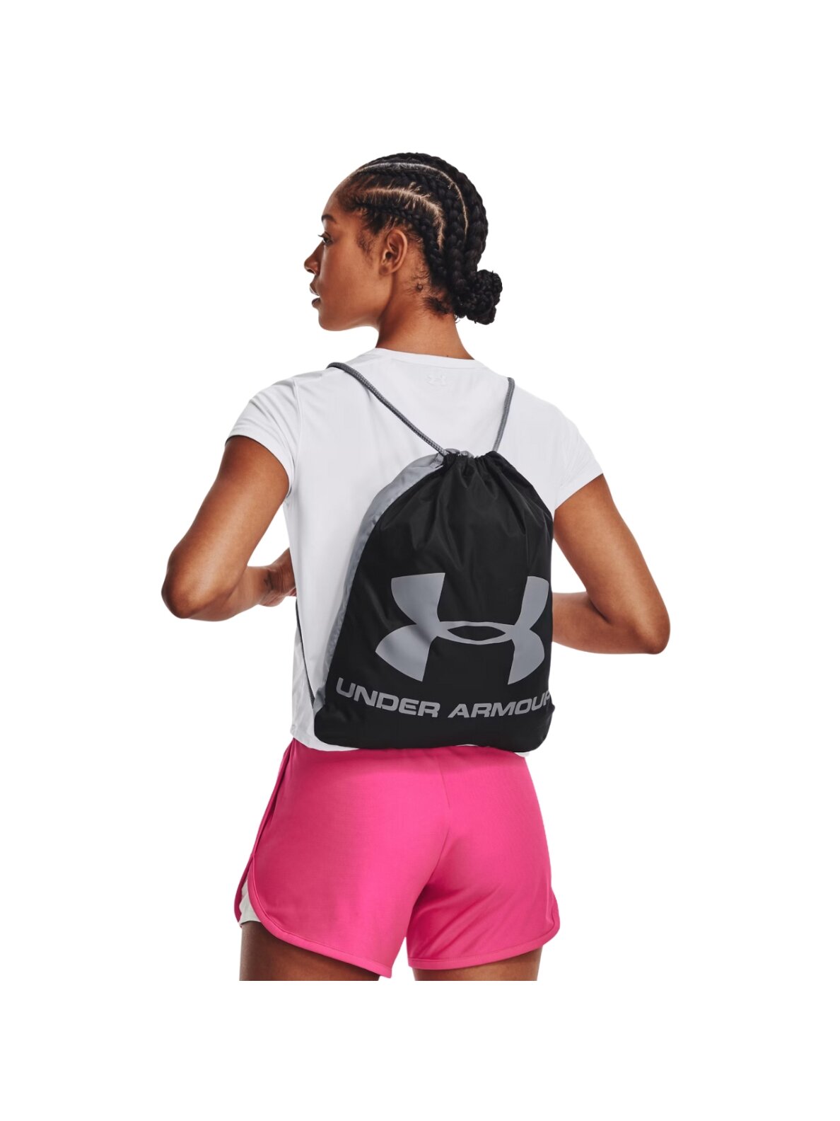 Under Armour Ozsee Sackpack sportinis krepšys juodai-pilkas 1240539 009 3