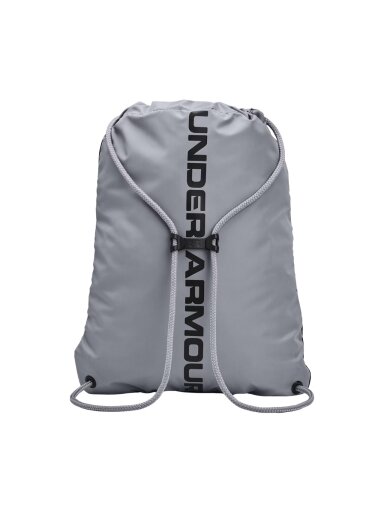 Under Armour Ozsee Sackpack sportinis krepšys juodai-pilkas 1240539 009 Under Armour Ozsee Sackpack sportinis krepšys juodai-pilkas 1240539 009