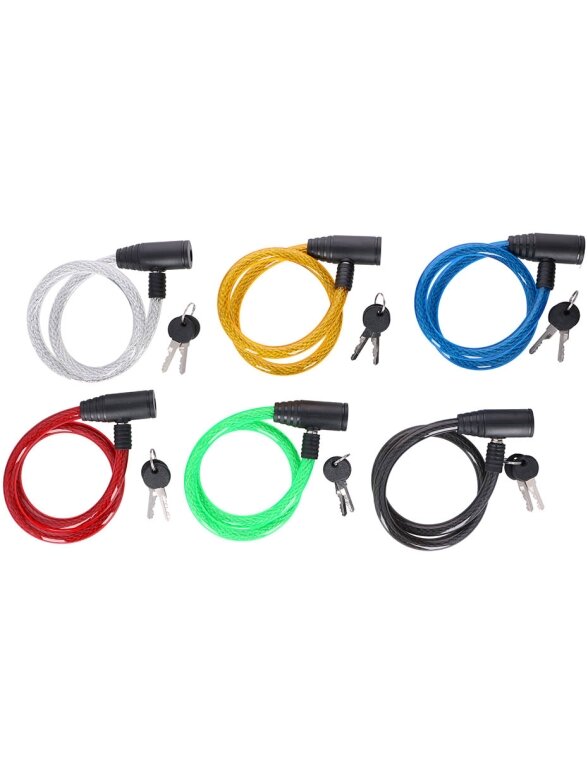 Zapięcie rowerowe Dunlop cable lock D12mm 65 cm ST 6ass 2082646 Zapięcie rowerowe Dunlop cable lock D12mm 65 cm ST 6ass 2082646