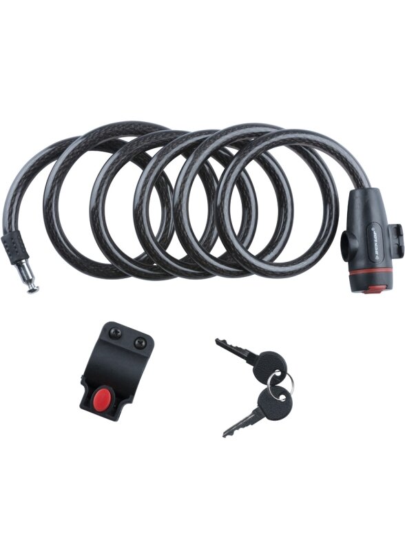 Zapięcie rowerowe Dunlop spiral cable lock 12 mm ST 56376 1 Zapięcie rowerowe Dunlop spiral cable lock 12 mm ST 56376 1