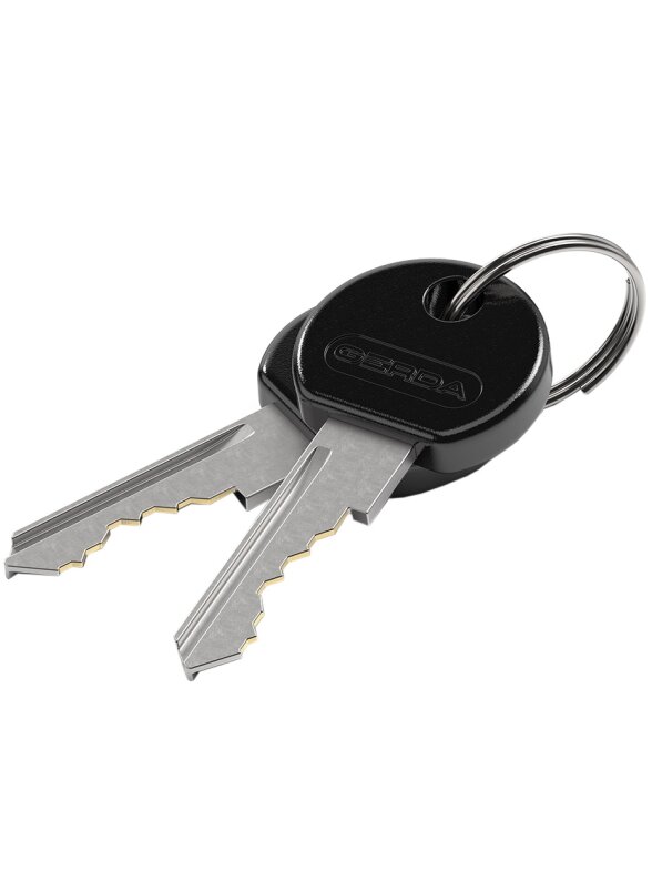 Zapięcie rowerowe Gerda łańcuch, korpus okrągły, osłona klucza czarna Flex 1200/8S  1