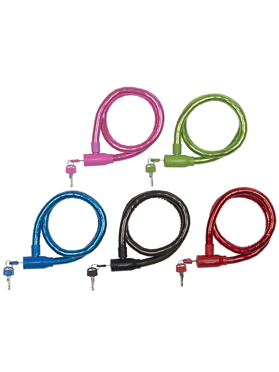 Zapięcie rowerowe Dunlop cable lock D18mm 80 cm ST 5ass 63749