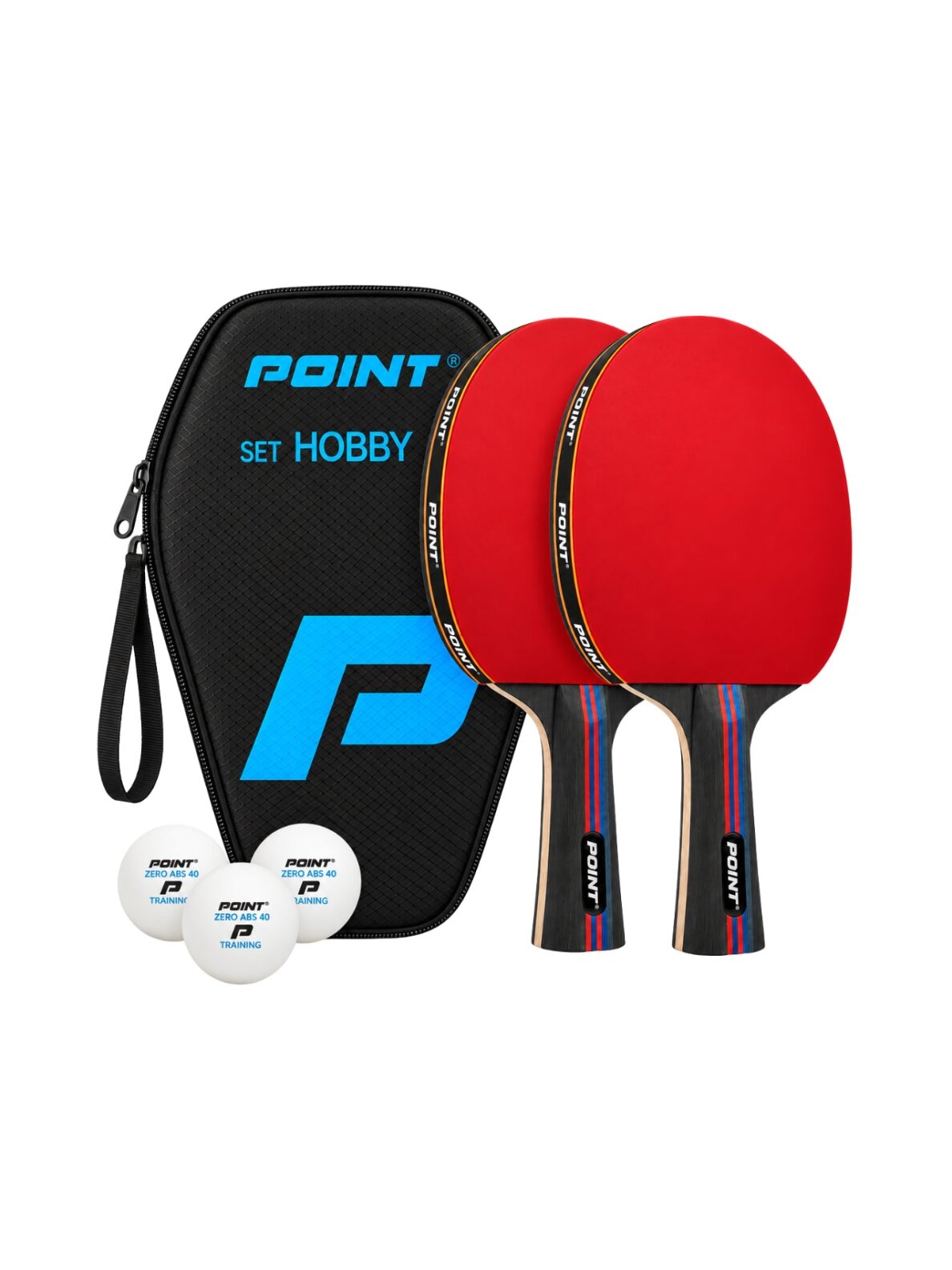 Point Hobby stalo teniso rinkinys 2 raketės + 3 kamuoliukai + dėklas KAT00921 Point Hobby stalo teniso rinkinys 2 raketės + 3 kamuoliukai + dėklas KAT00921