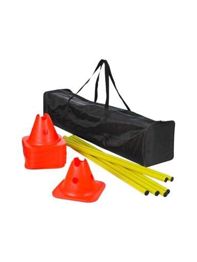 Select treniruočių rinkinys, 12 kūgių + 6 lazdelės 800074