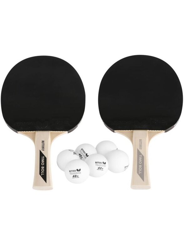 Zestaw rakietek do ping ponga Butterfly Boll 2 rak.,6 piłeczek 1 Zestaw rakietek do ping ponga Butterfly Boll 2 rak.,6 piłeczek 1