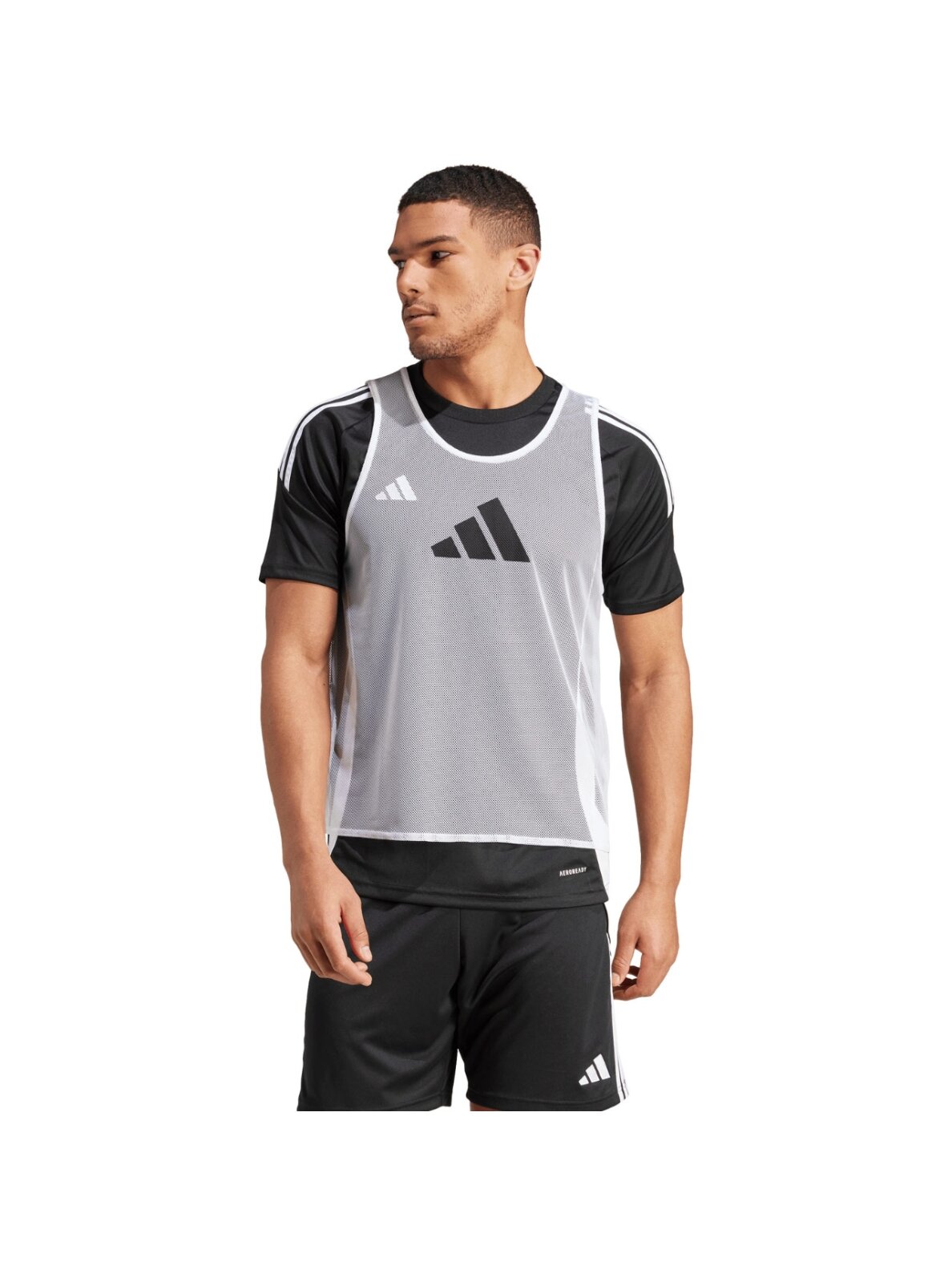 adidas Training 24 BIB marškinėliai balti JF3242 adidas Training 24 BIB marškinėliai balti JF3242